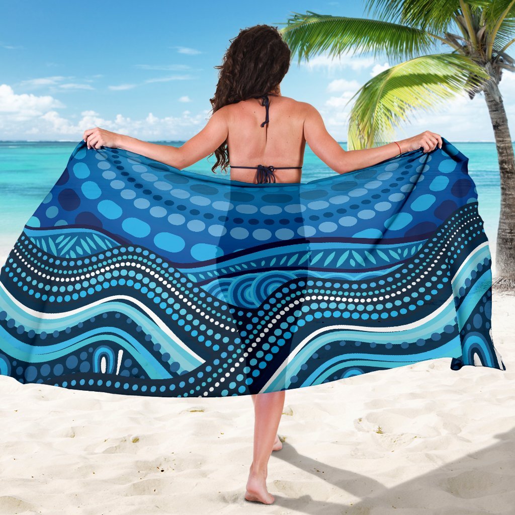 aboriginal-sarong-blue-sun