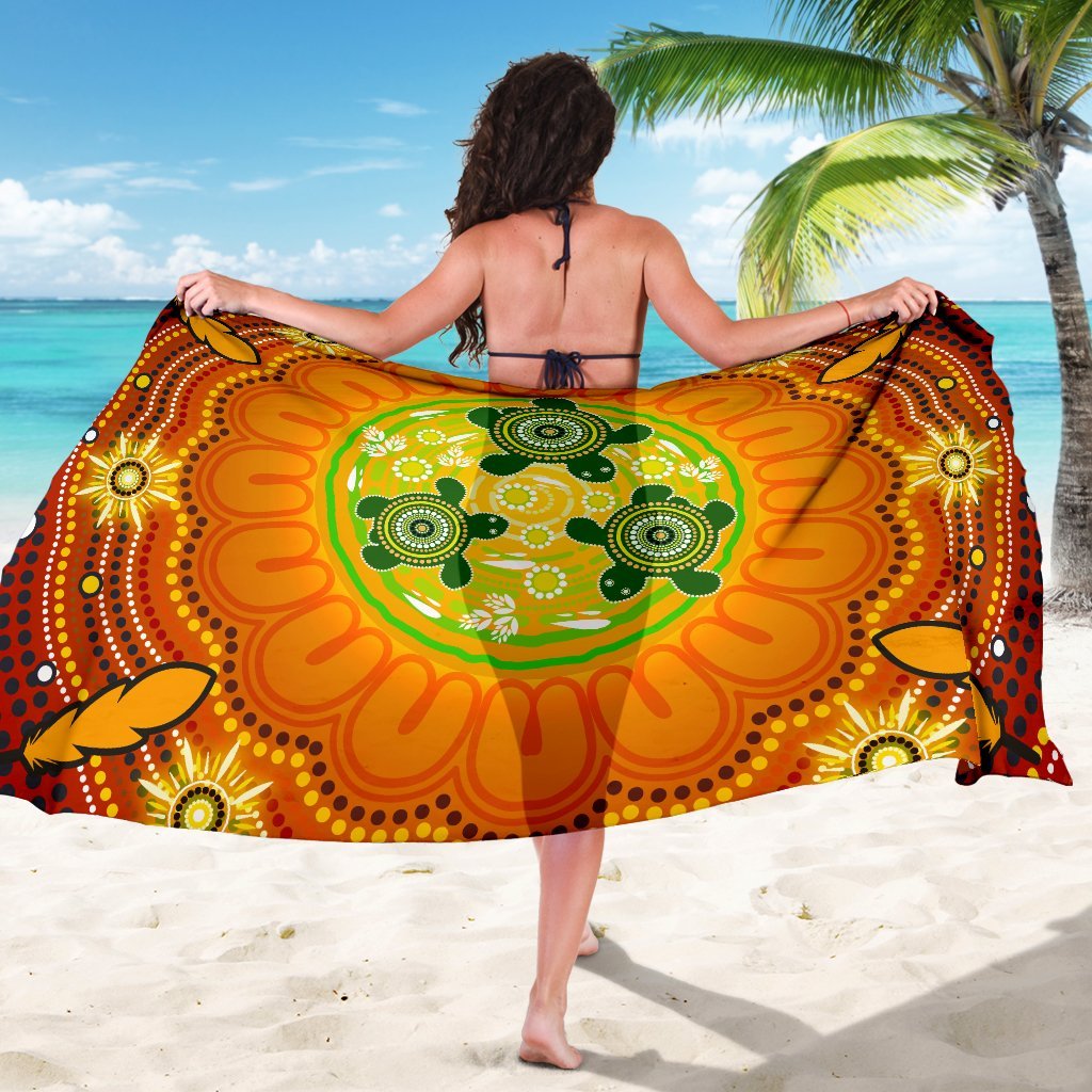 aboriginal-sarong-turtle-circle-dot-painting-art