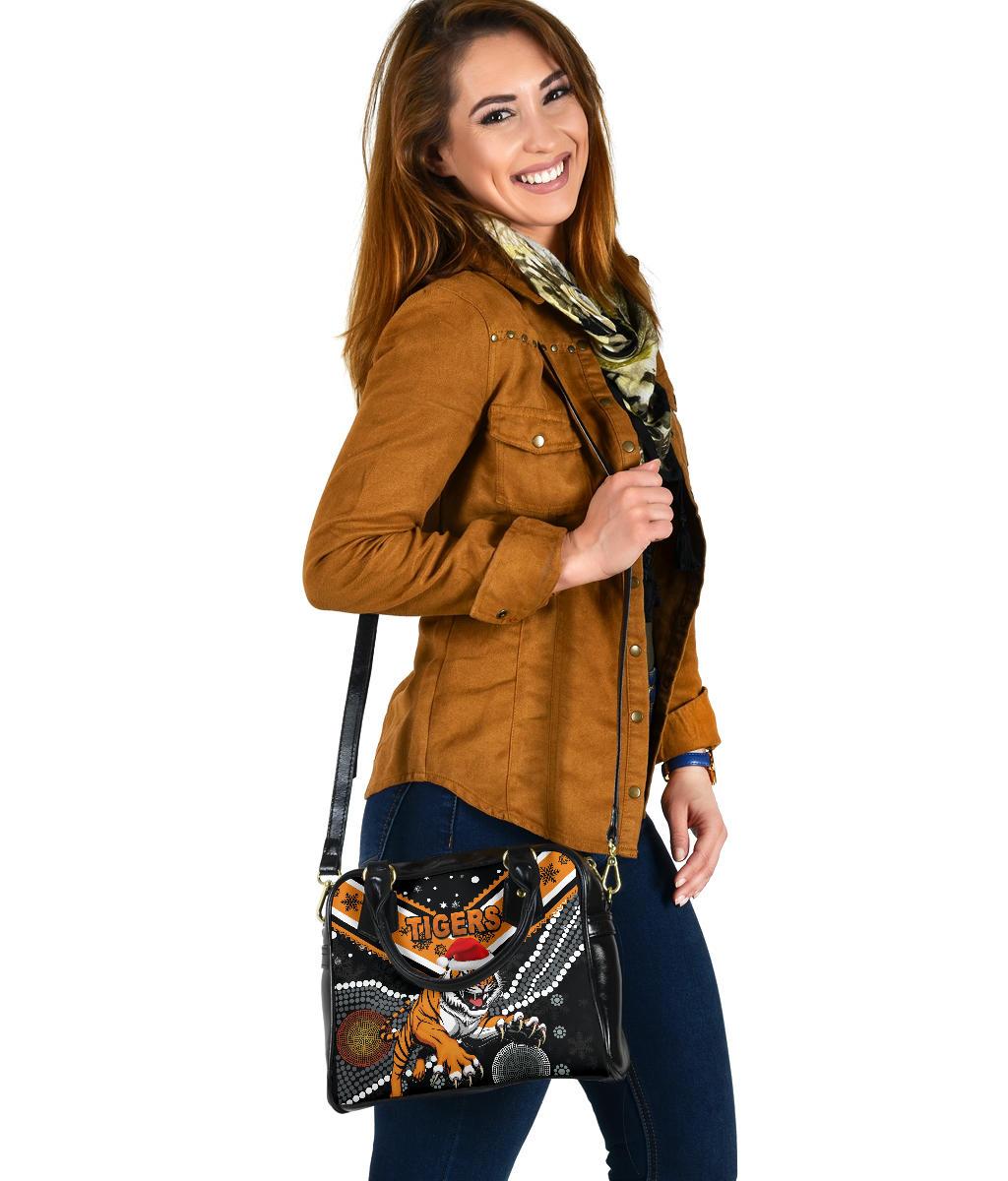 Wests Christmas Shoulder Handbag Tigers Indigenous - Vibe Hoodie