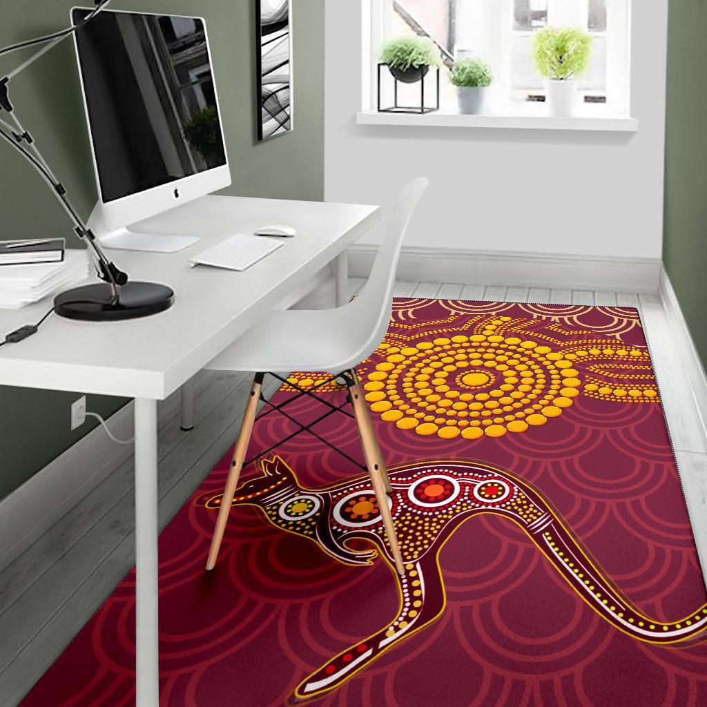 aboriginal-area-rug-aboriginal-kangaroo