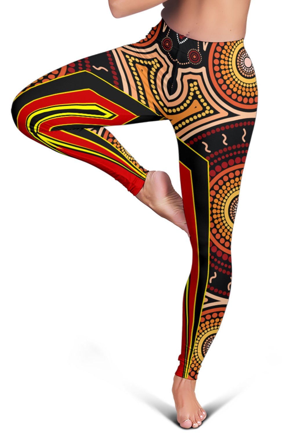 womens-leggings-aboriginal-with-dot-painting-art