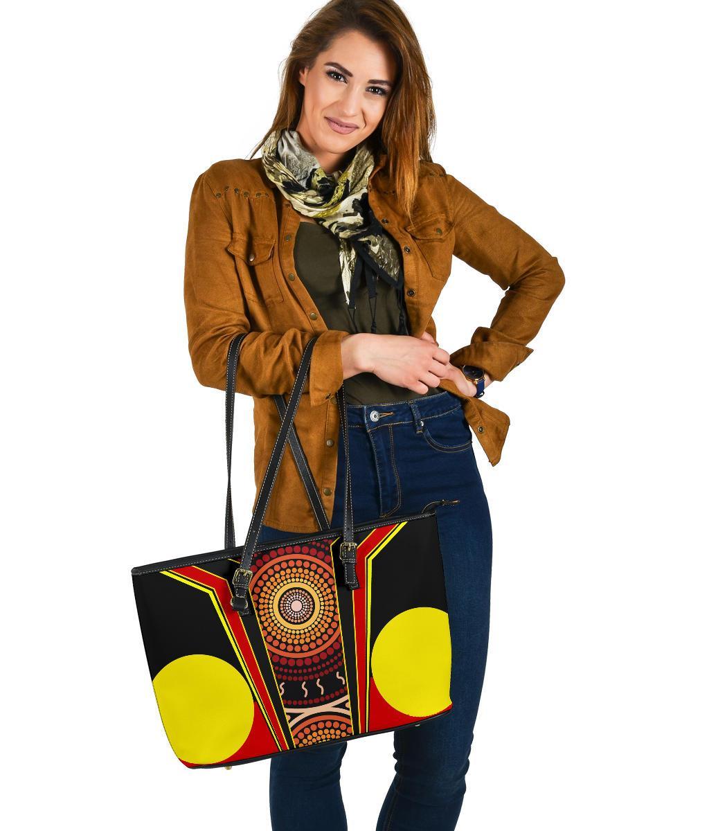 large-leather-tote-bag-aboriginal-with-dot-painting-art