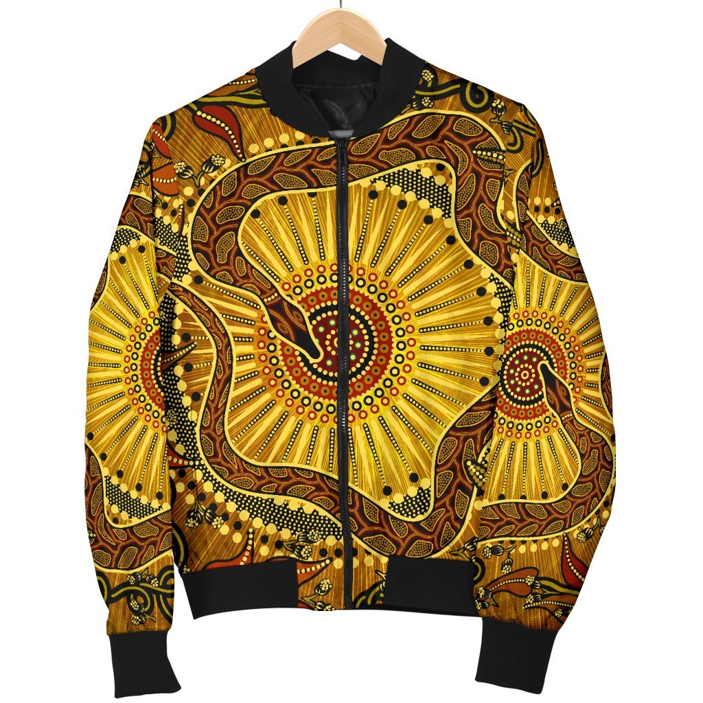 womens-bomber-jacket-australian-aboriginal-snake-rainbow-serpent