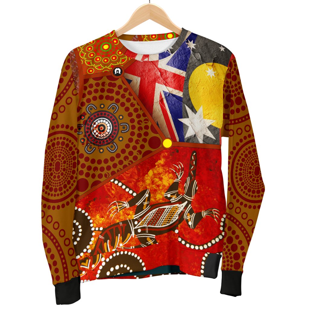 womens-sweaters-aboriginal-dot-painting-flags-crocodile