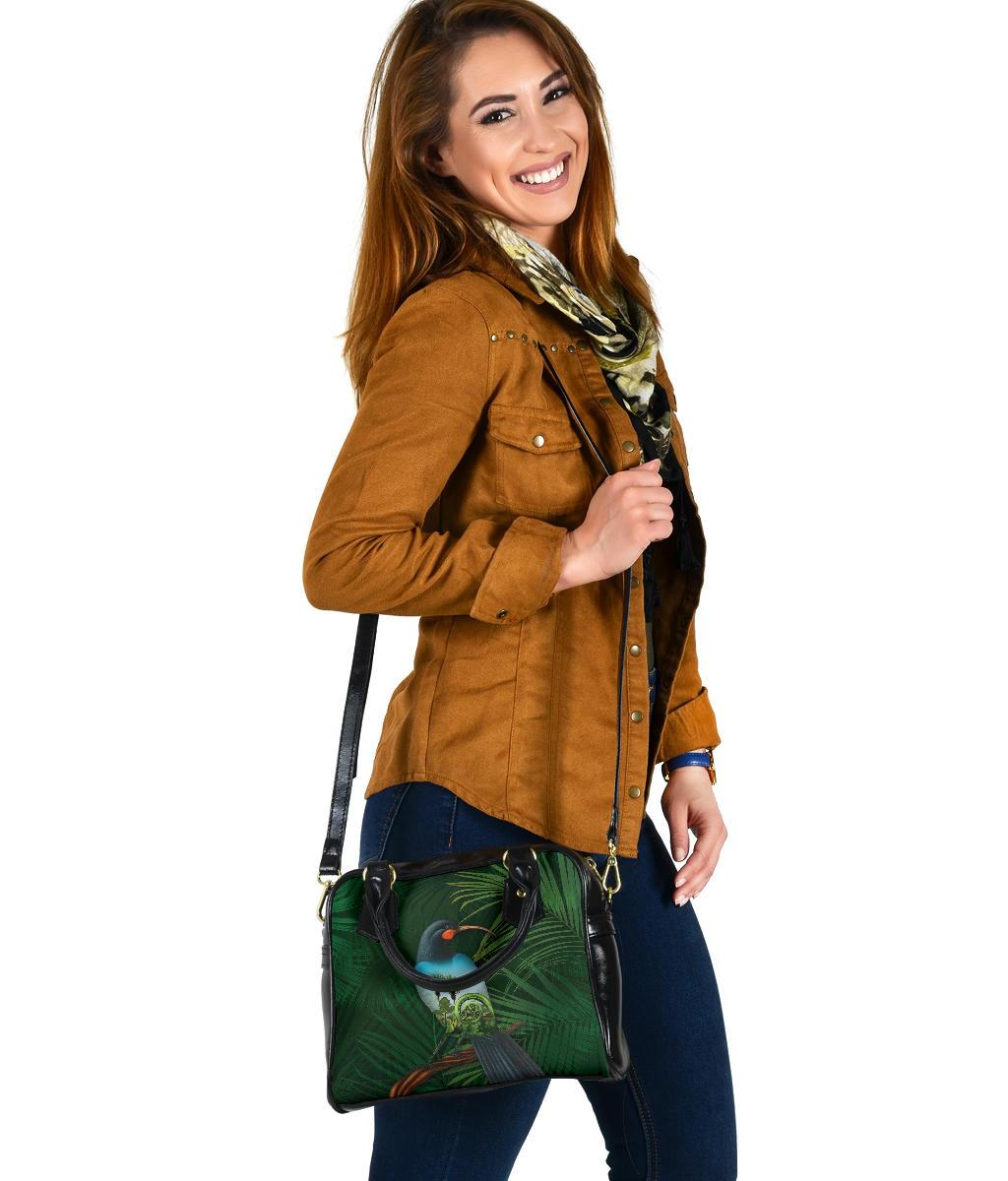 Huia Bird New Zealand Shoulder Handbag - Vibe Hoodie