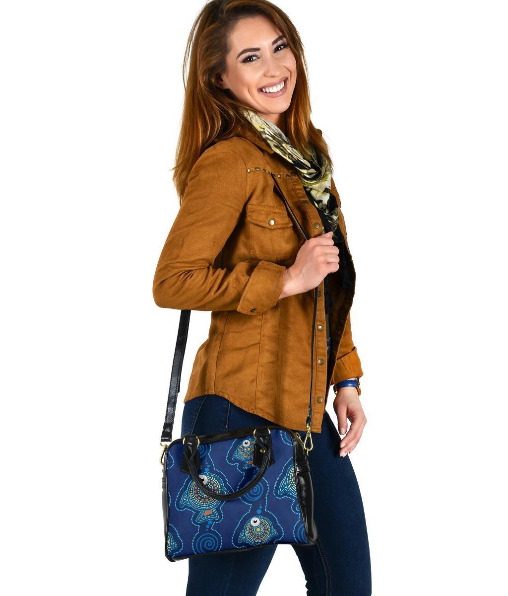 Shoulder Handbag - Indigenous Turtle Patterns - Vibe Hoodie