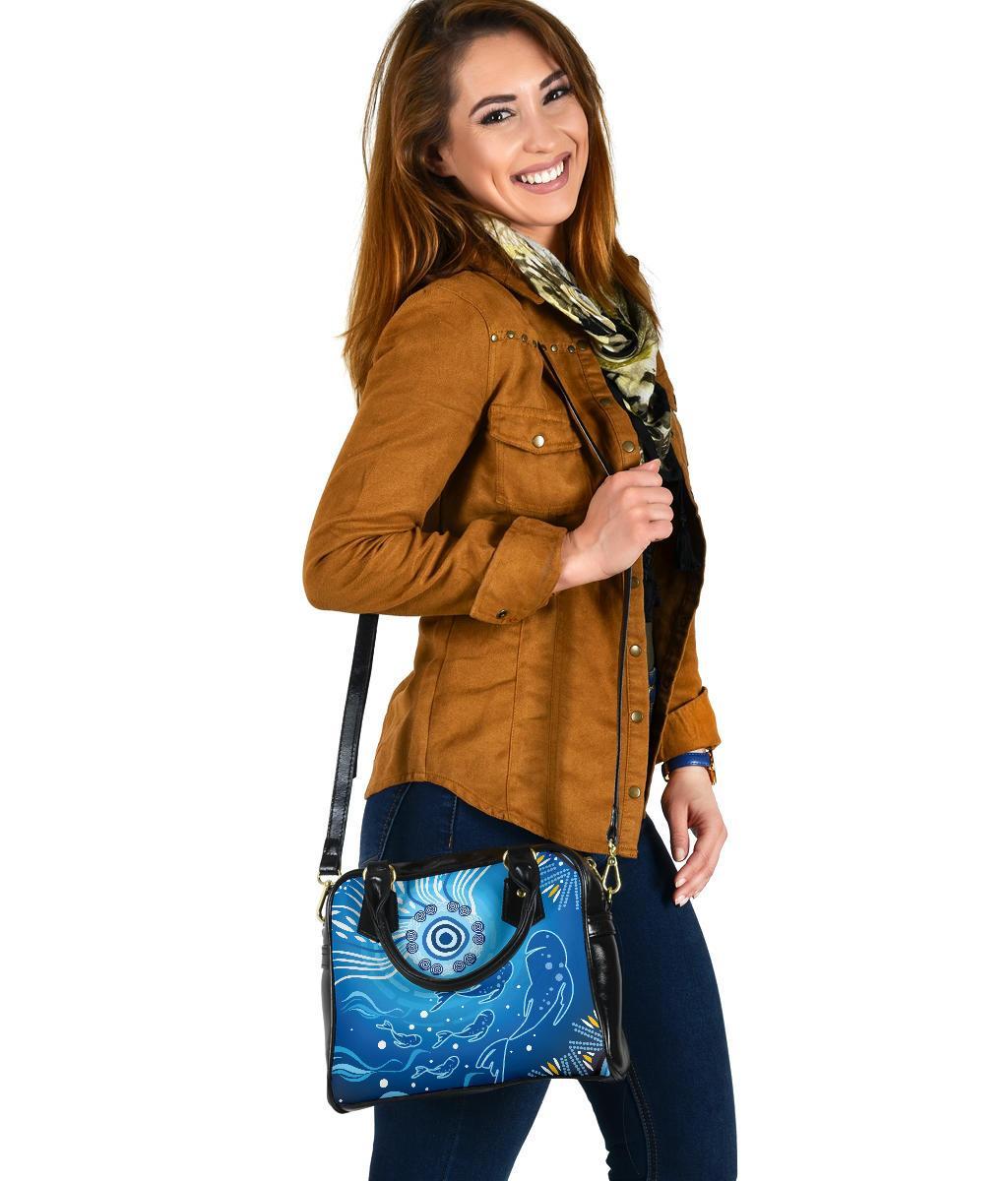 Shoulder Handbag - Indigenous Ocean Fishing - Vibe Hoodie