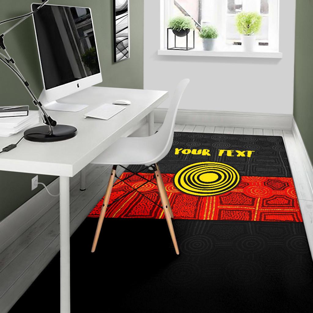 personalised-aboriginal-area-rug-aussie-indigenous-flag