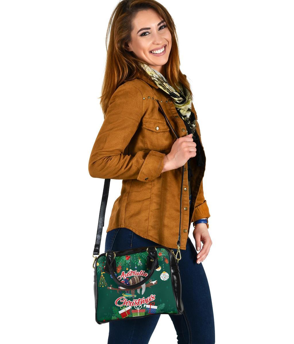 Christmas Shoulder Handbag Green - Merry Christmas - Vibe Hoodie