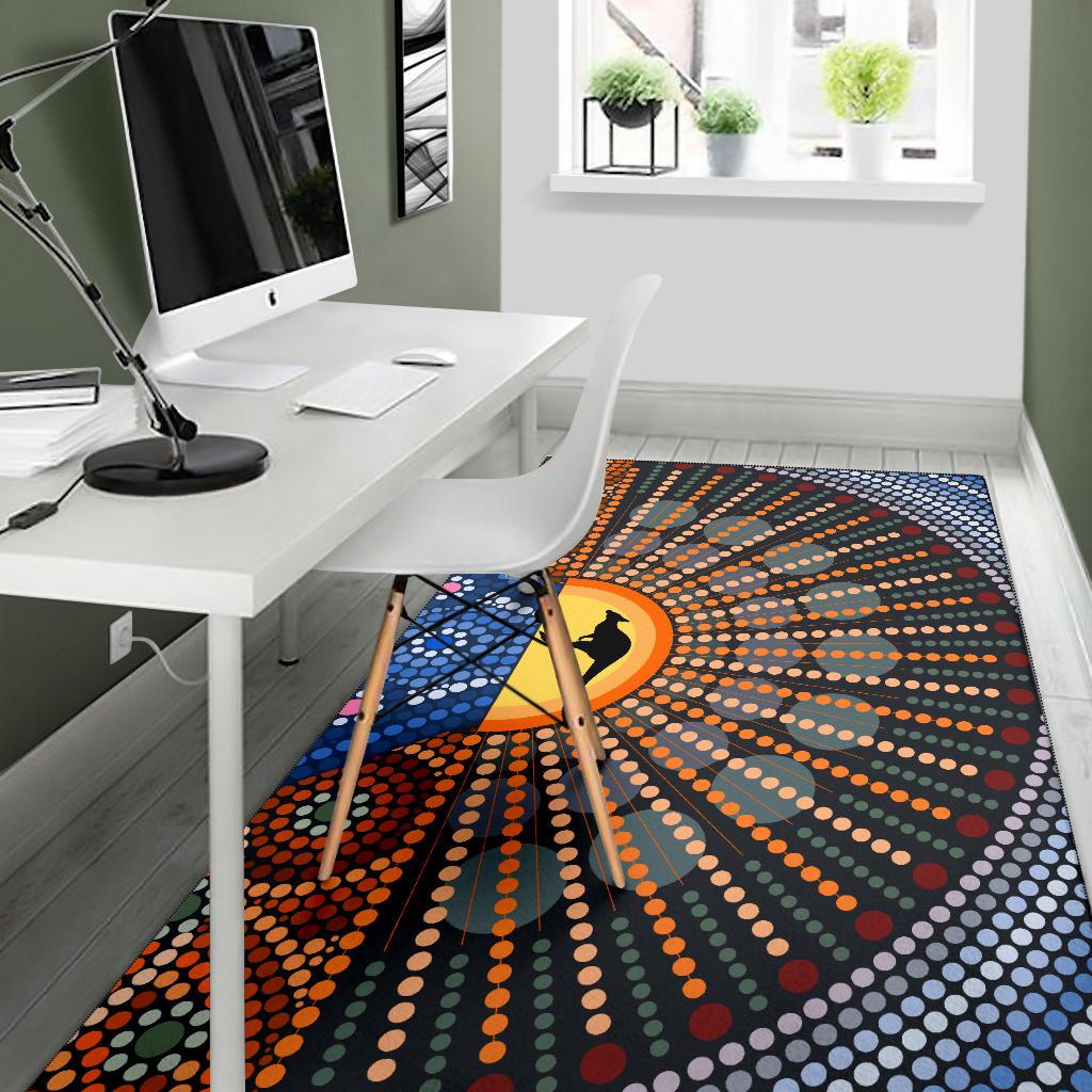 area-rug-aboriginal-dot-painting-rug-kangaroo-ver03