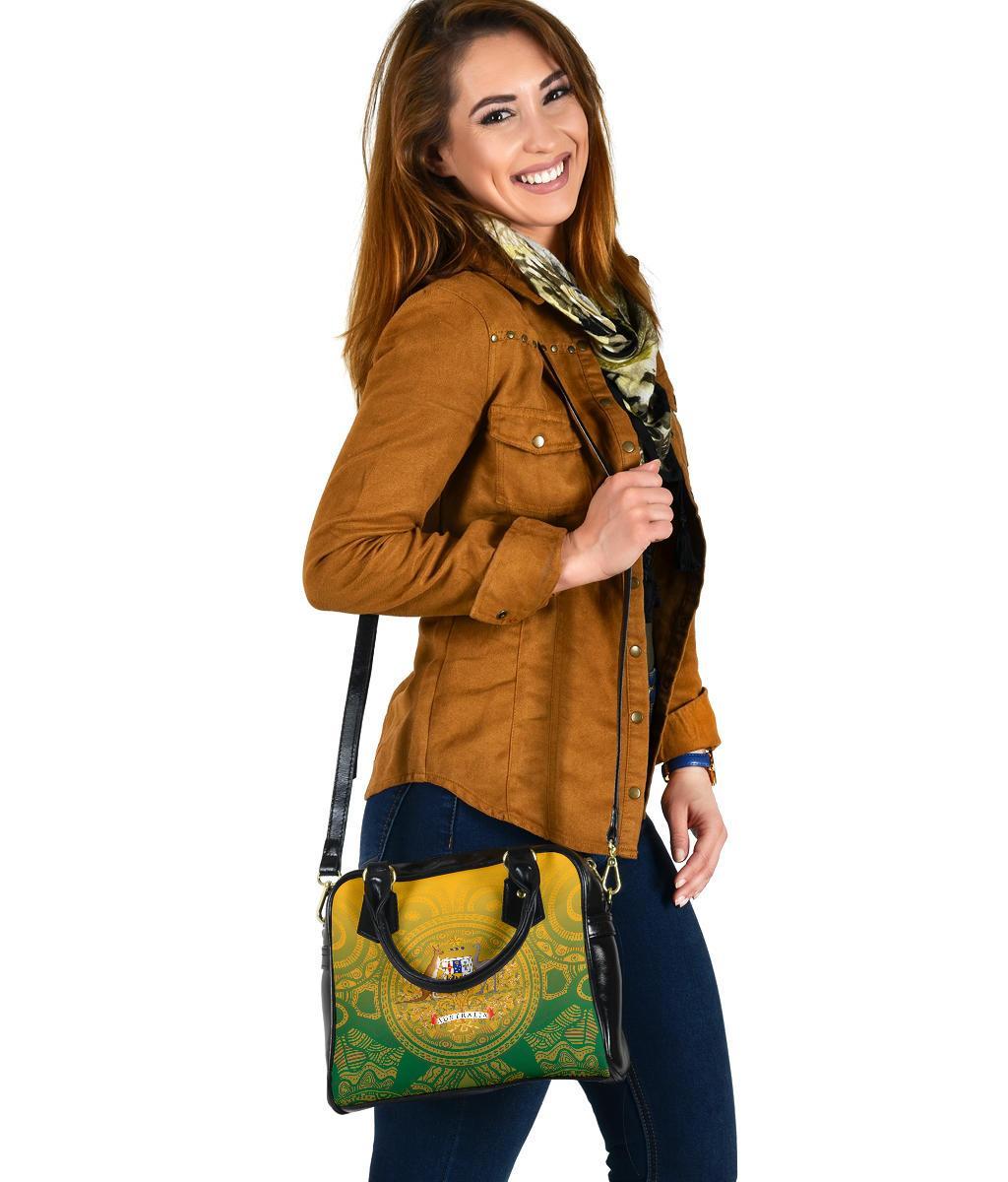 Aboriginal Shoulder Handbag, Australia Rugby and Coat Of Arms Ver01 - Vibe Hoodie