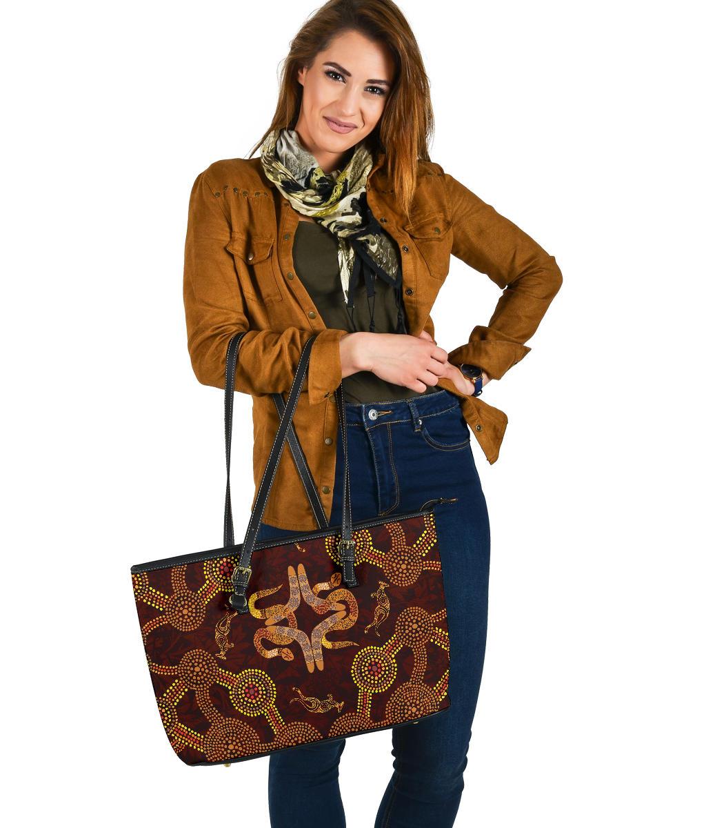 aboriginal-large-leather-tote-bag-boomerang-snake-and-kangaroo