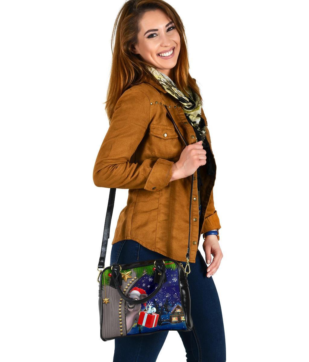 Christmas  Shoulder Handbag - Fun Koala Christmas- - Vibe Hoodie