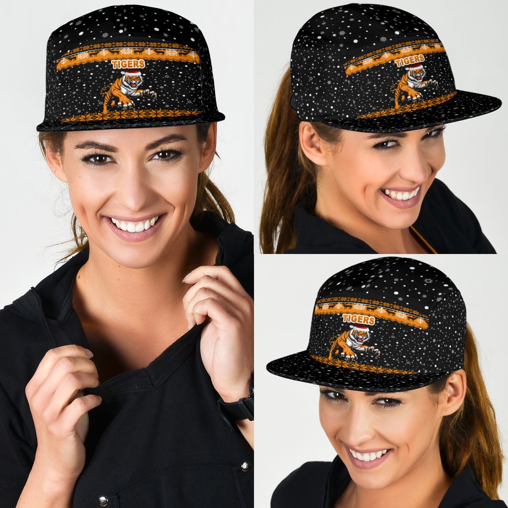 wests-christmas-5-panel-hat-tigers-unique-vibes-black