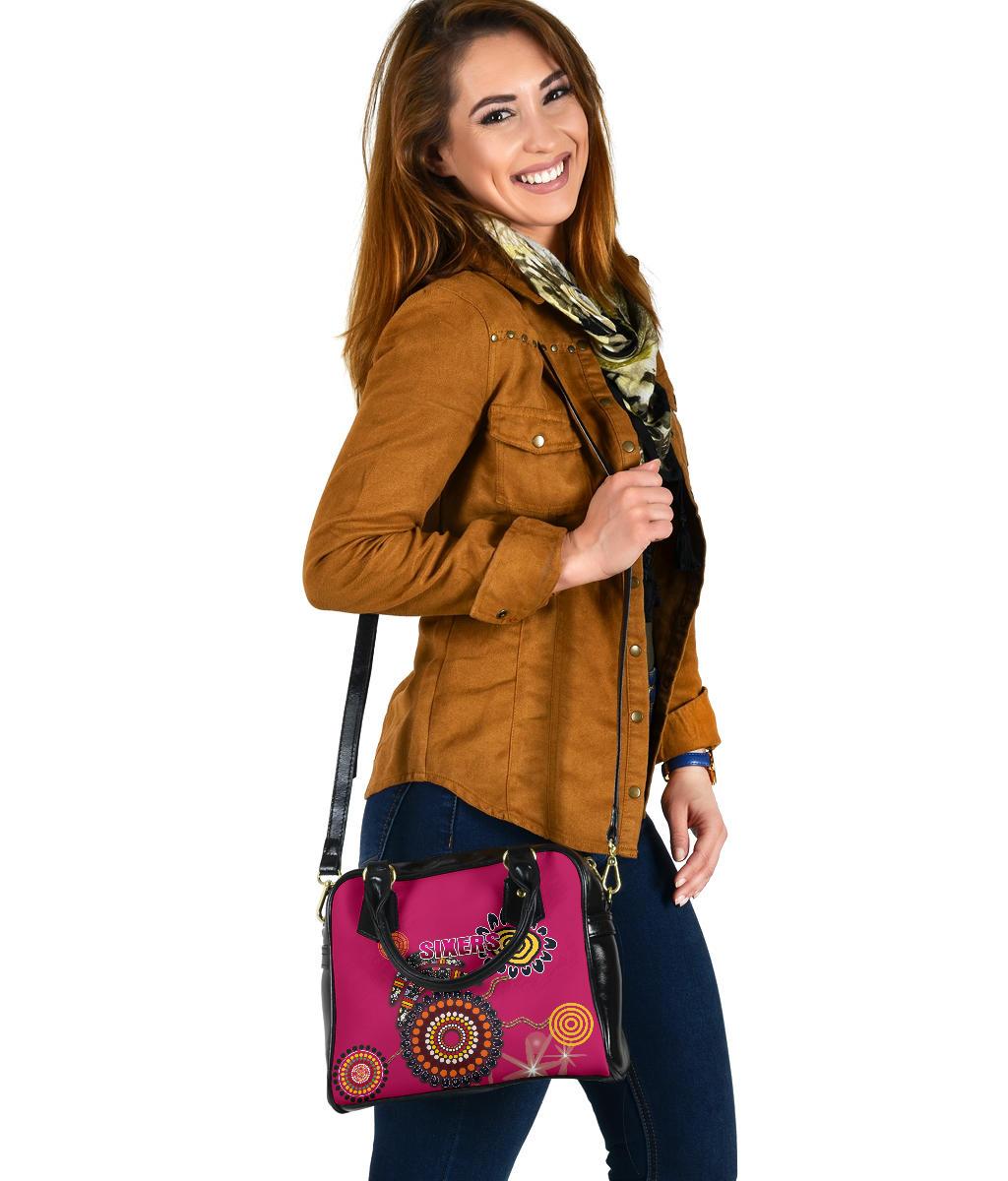 Sydney Shoulder Handbag Sixers Indigenous - Magenta - Vibe Hoodie