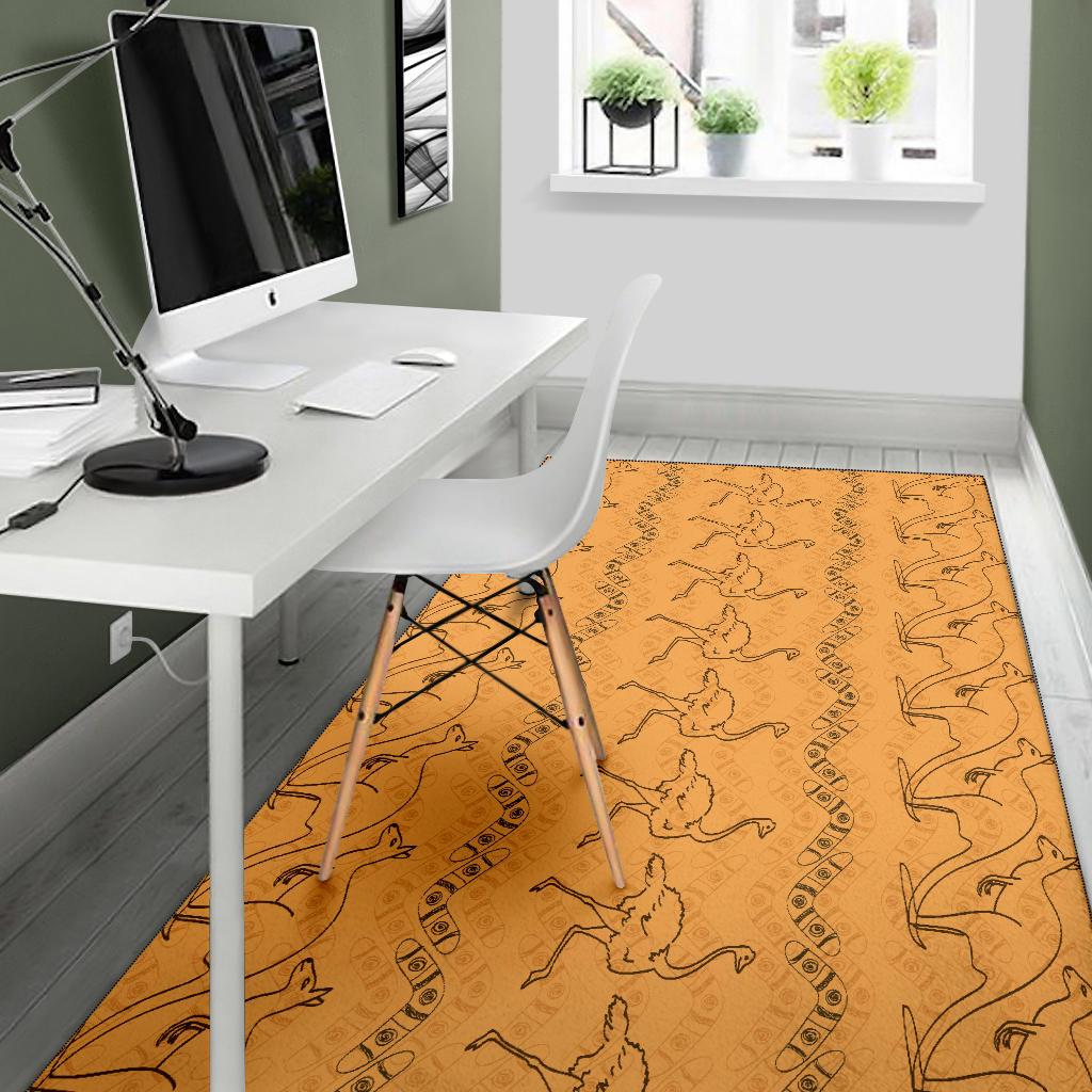 area-rug-ostrich-rug-kangaroo-with-boomerang