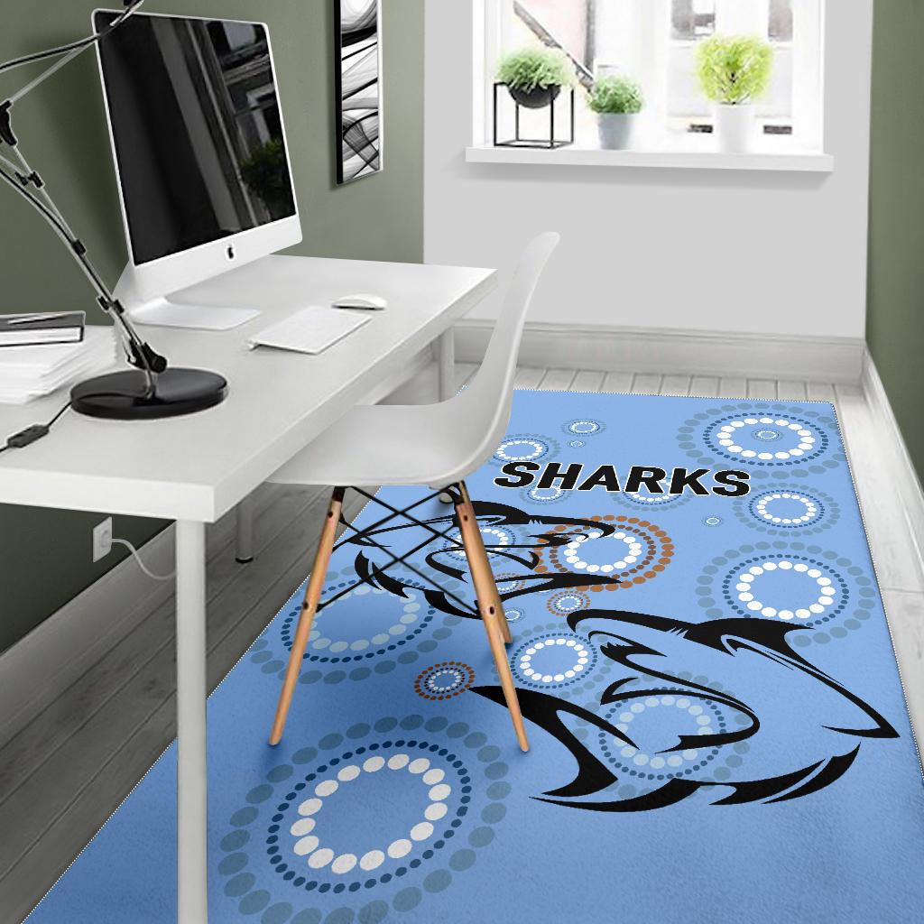 cronulla-area-rug-sharks-unique-indigenous