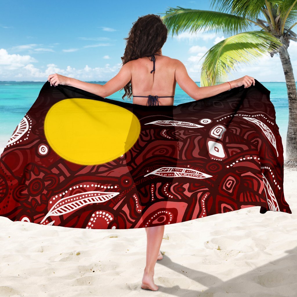 aboriginal-sarong-red-sun