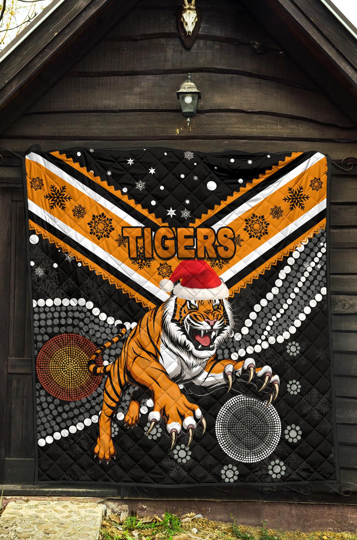 wests-christmas-premium-quilt-tigers-indigenous