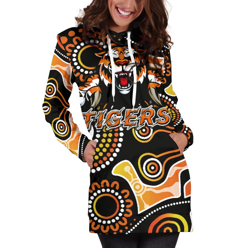 wests-women-hoodie-dress-rugby-tigers-indigenous