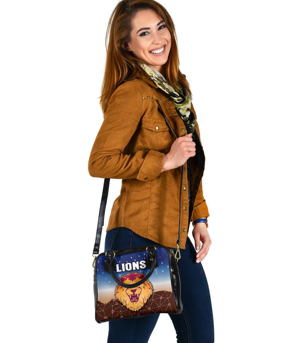 Brisbane Lions Shoulder Handbag Simple Indigenous - Vibe Hoodie