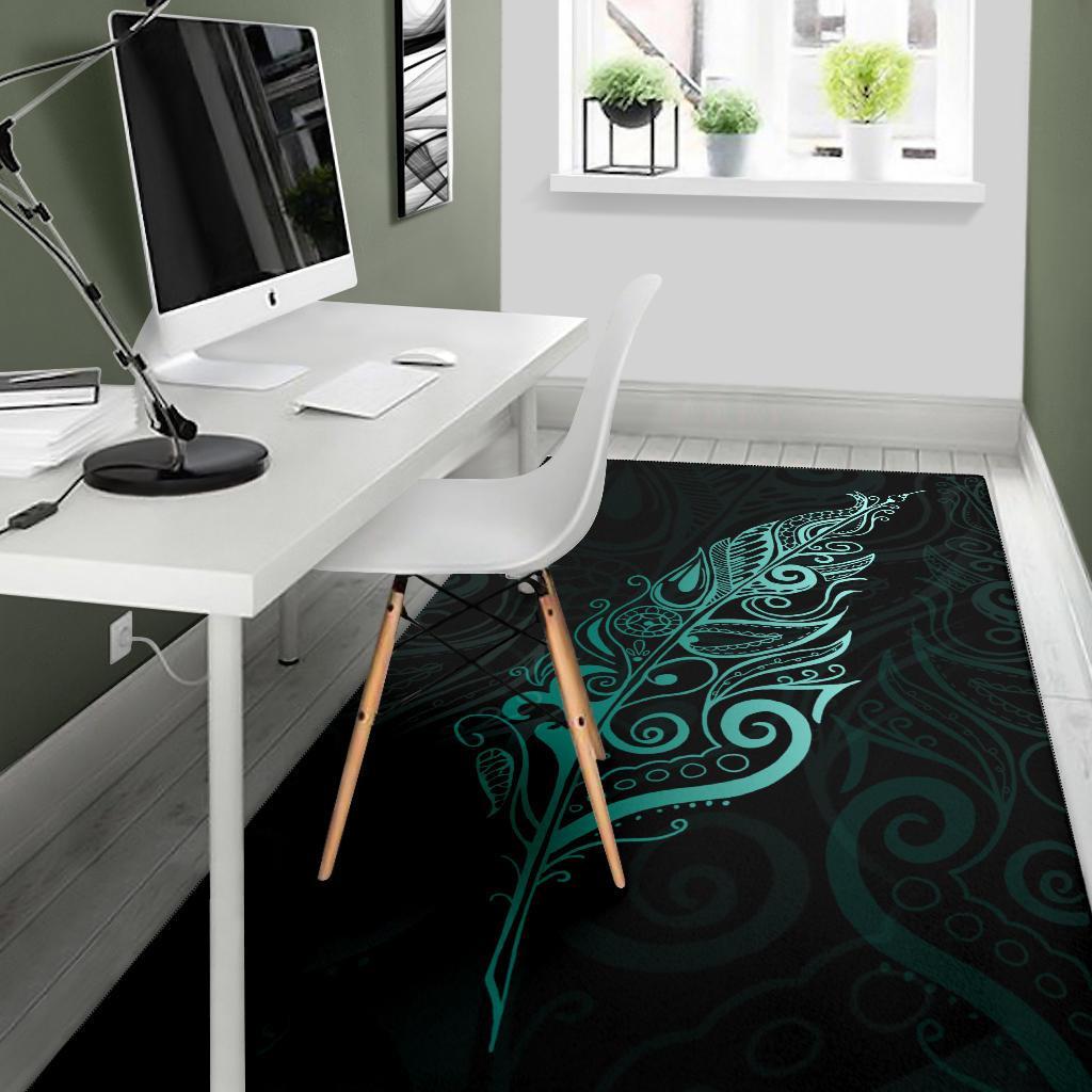 light-silver-fern-area-rug-turquoise