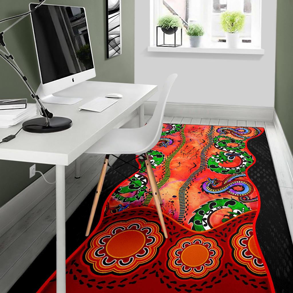 aboriginal-area-rug-aussie-indigenous-patterns-orange