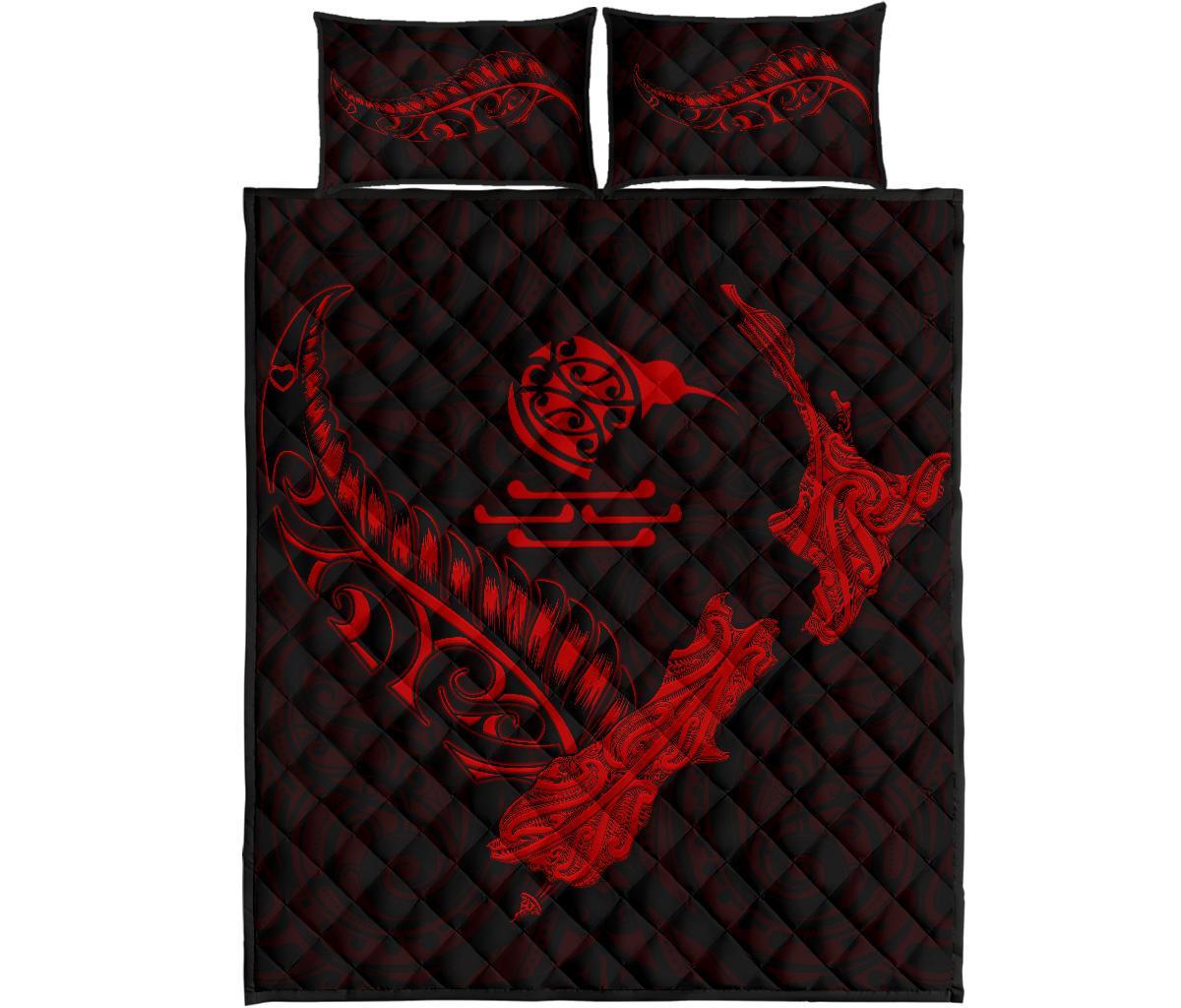 new-zealand-heart-quilt-bed-set-map-kiwi-mix-silver-fern-red