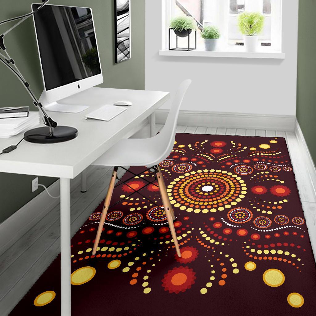 aboriginal-area-rug-indegenous-dot-painting-art