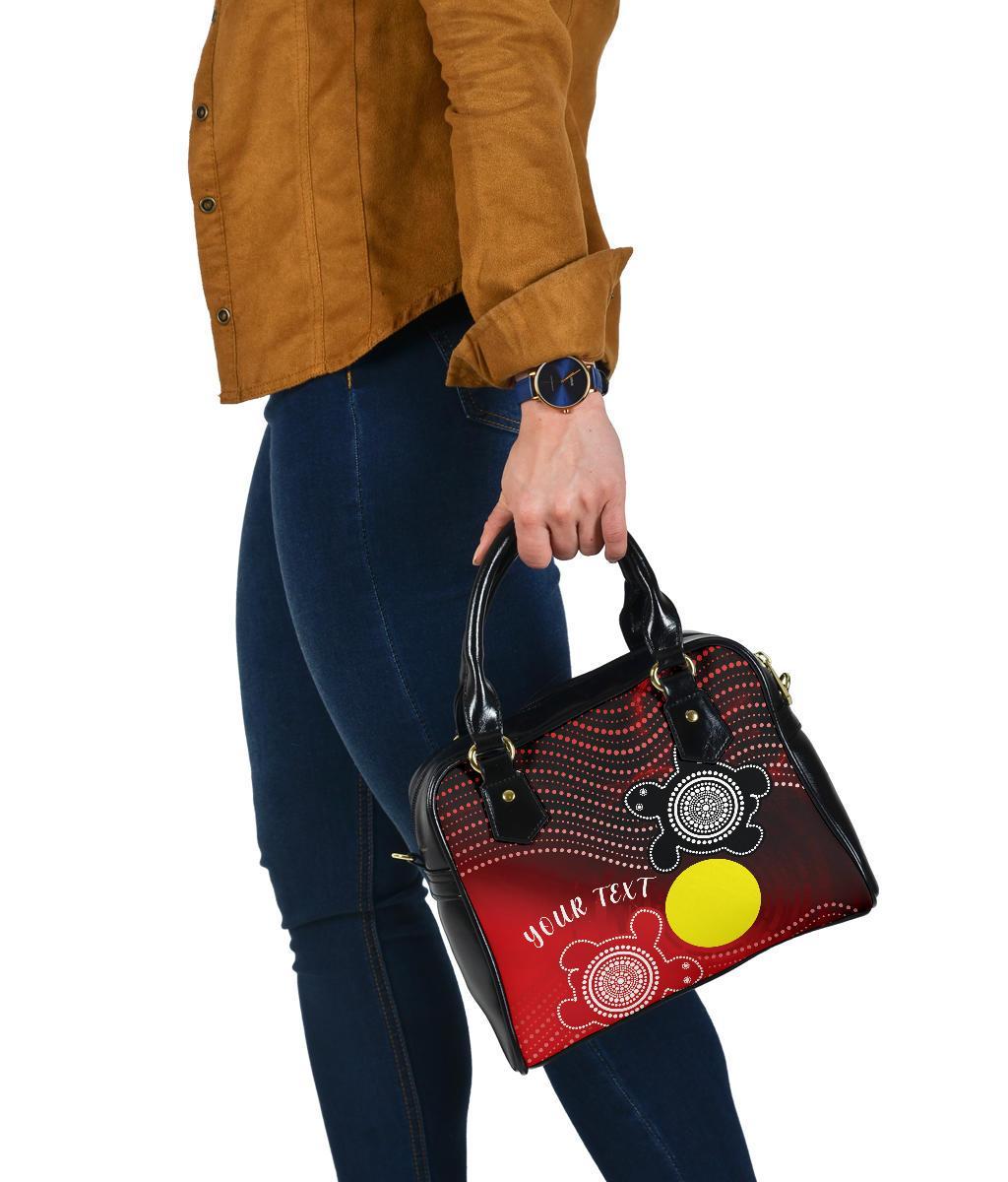 [Custom] Aboriginal Shoulder Handbag - Indigenous Circle Dot Painting Style - - Vibe Hoodie