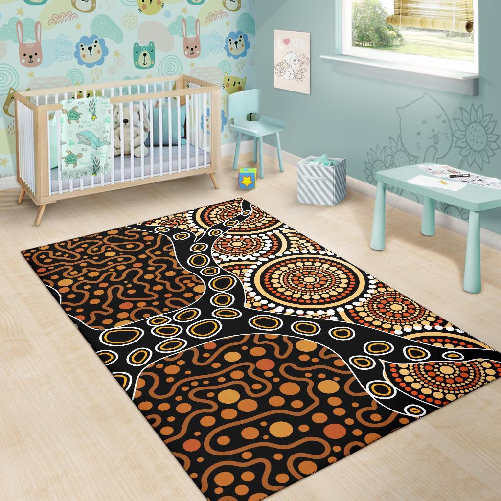 area-rug-aboriginal-dot-art-painting-with-tree