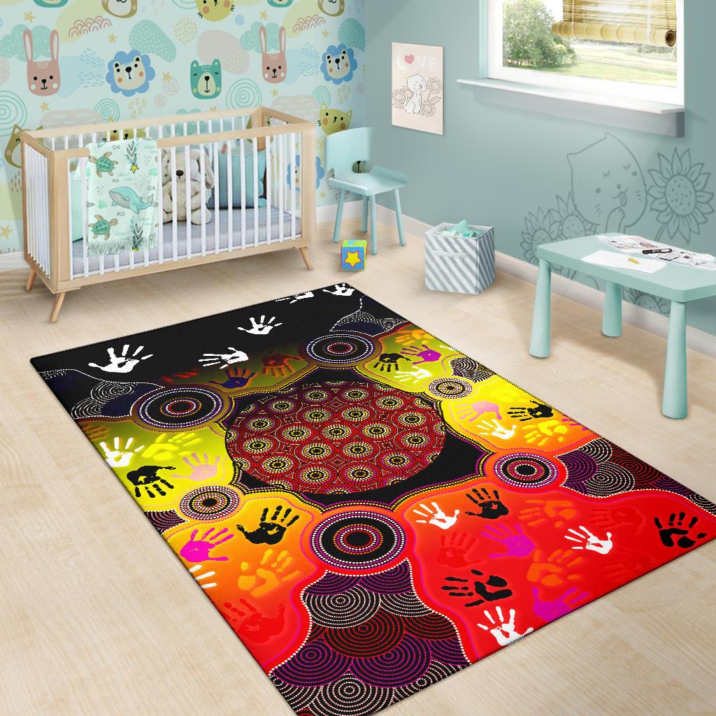 aboriginal-area-rug-indigenous-circle-dot-painting-hand-art