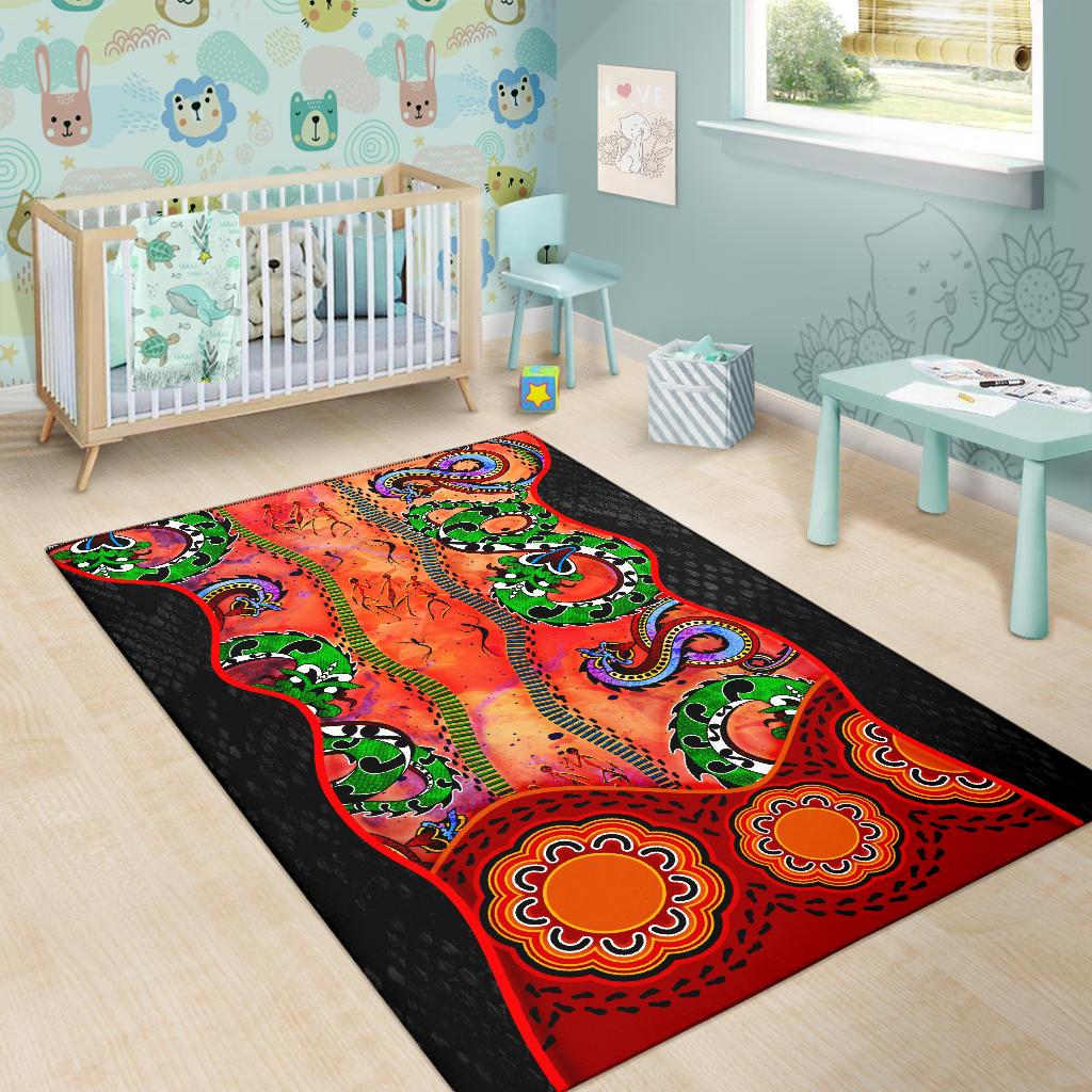 aboriginal-area-rug-aussie-indigenous-patterns-orange