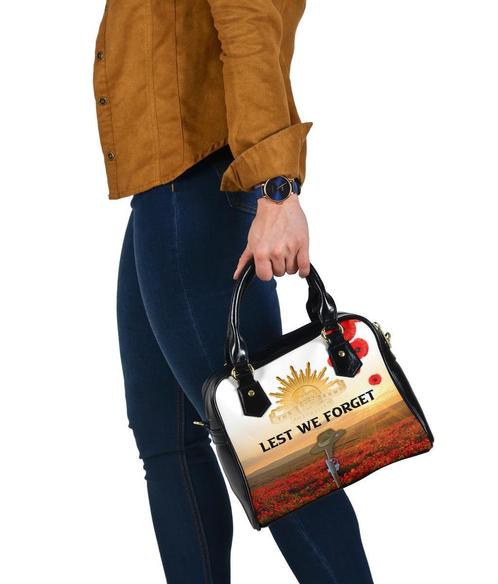 Anzac Day 2021 Shoulder Handbag - We Will Remember Them - Vibe Hoodie