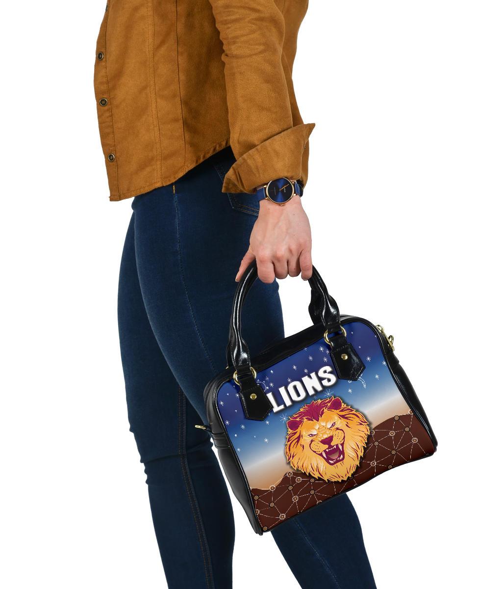 Brisbane Lions Shoulder Handbag Simple Indigenous - Vibe Hoodie