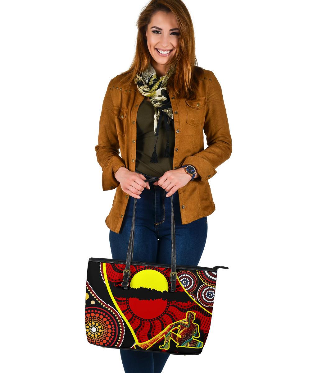 large-leather-tote-bag-australia-aboriginal-dots-with-didgeridoo