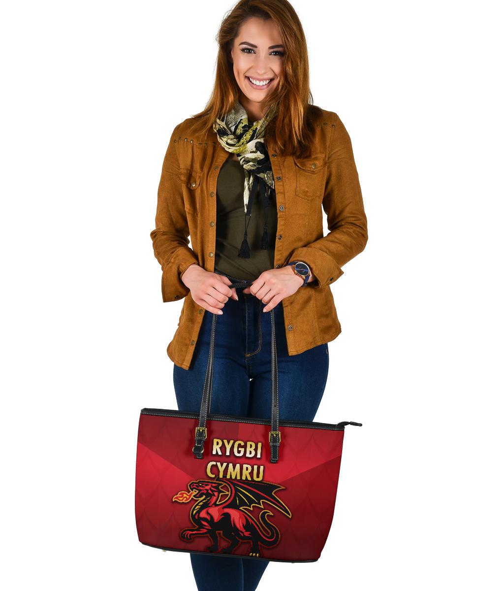 wales-rugby-large-leather-tote-bag-simple-style