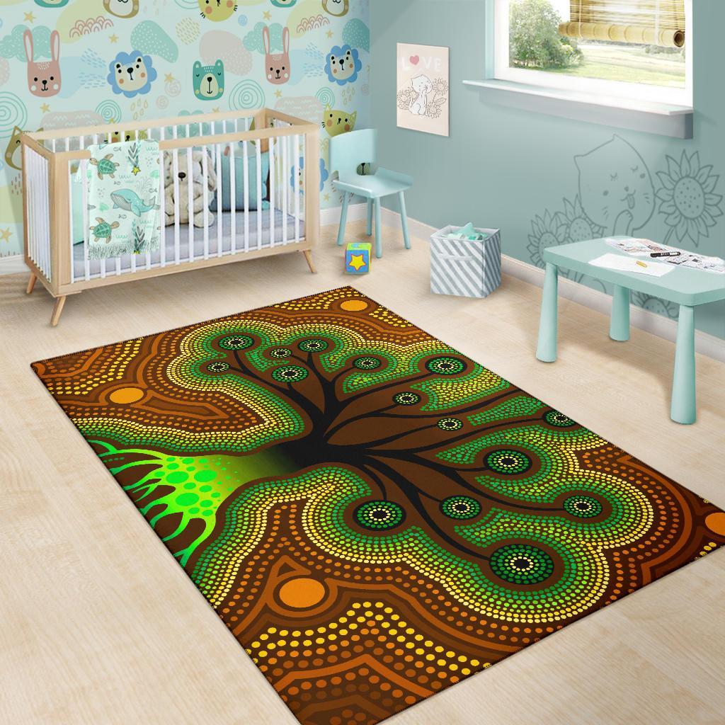 aboriginal-area-rug-tree-dot-painting-art