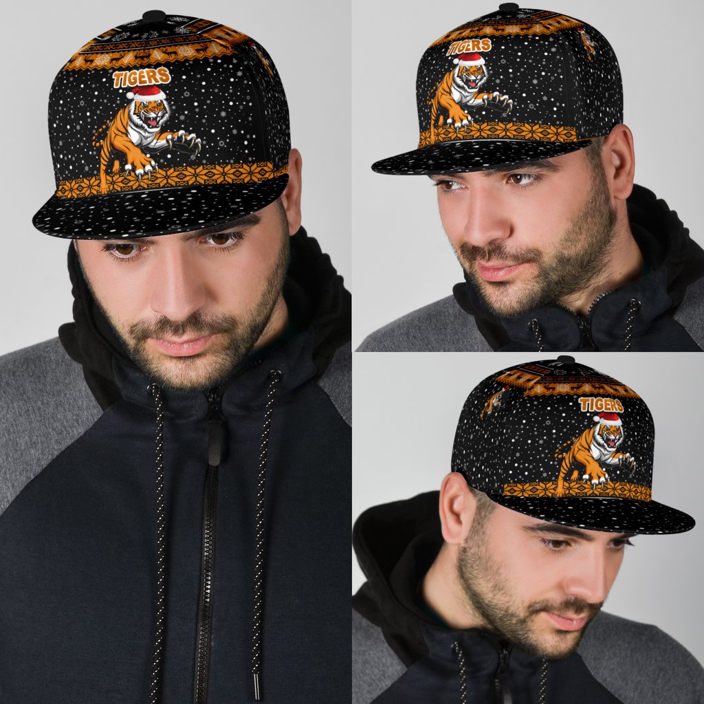 wests-christmas-snapback-hat-tigers-unique-vibes-black