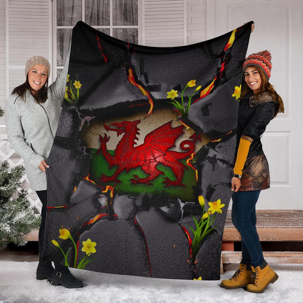 wales-premium-blanket-welsh-dragon-daffodil-lava