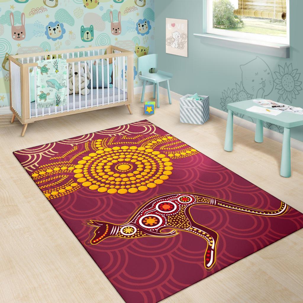 aboriginal-area-rug-aboriginal-kangaroo