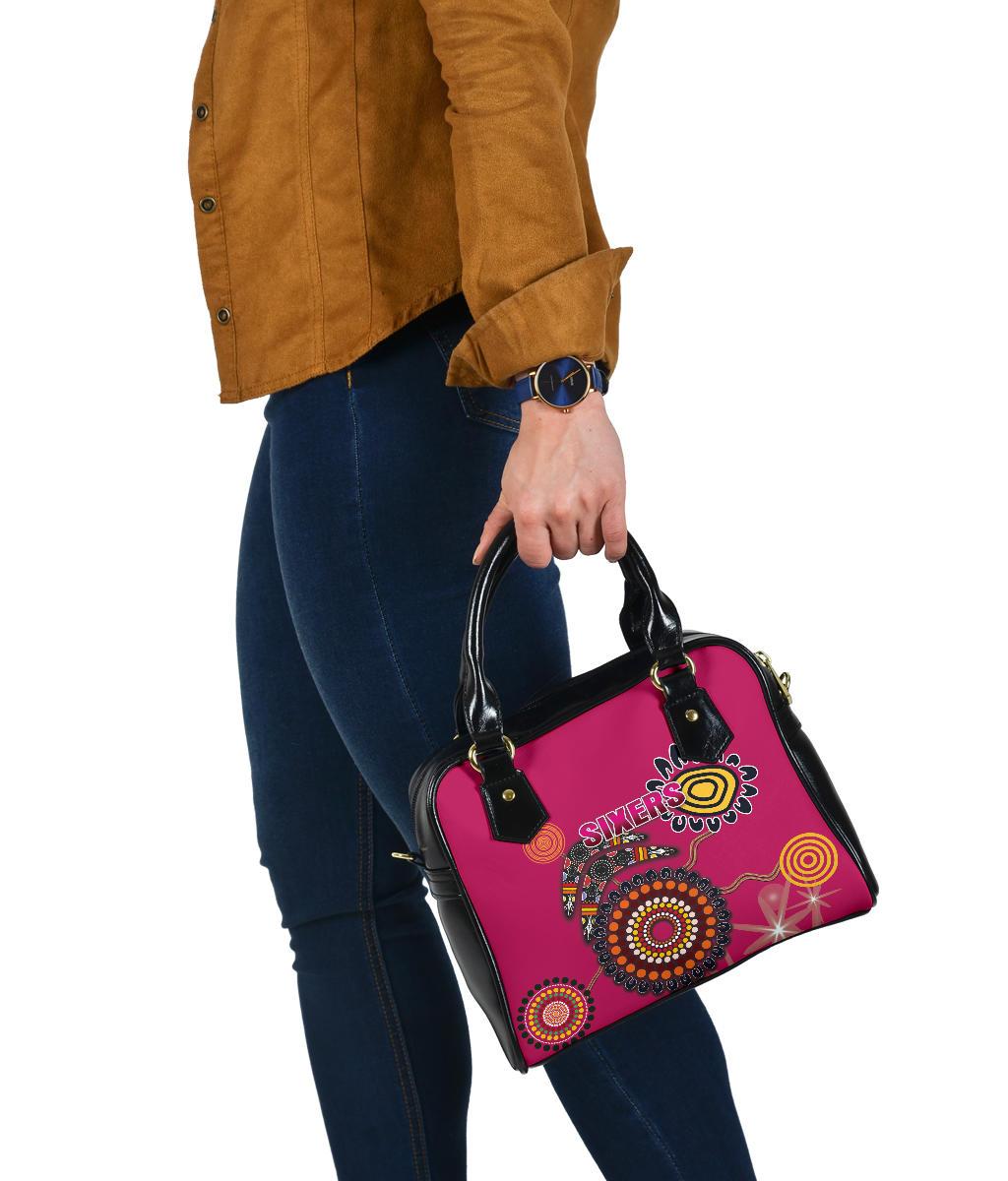 Sydney Shoulder Handbag Sixers Indigenous - Magenta - Vibe Hoodie