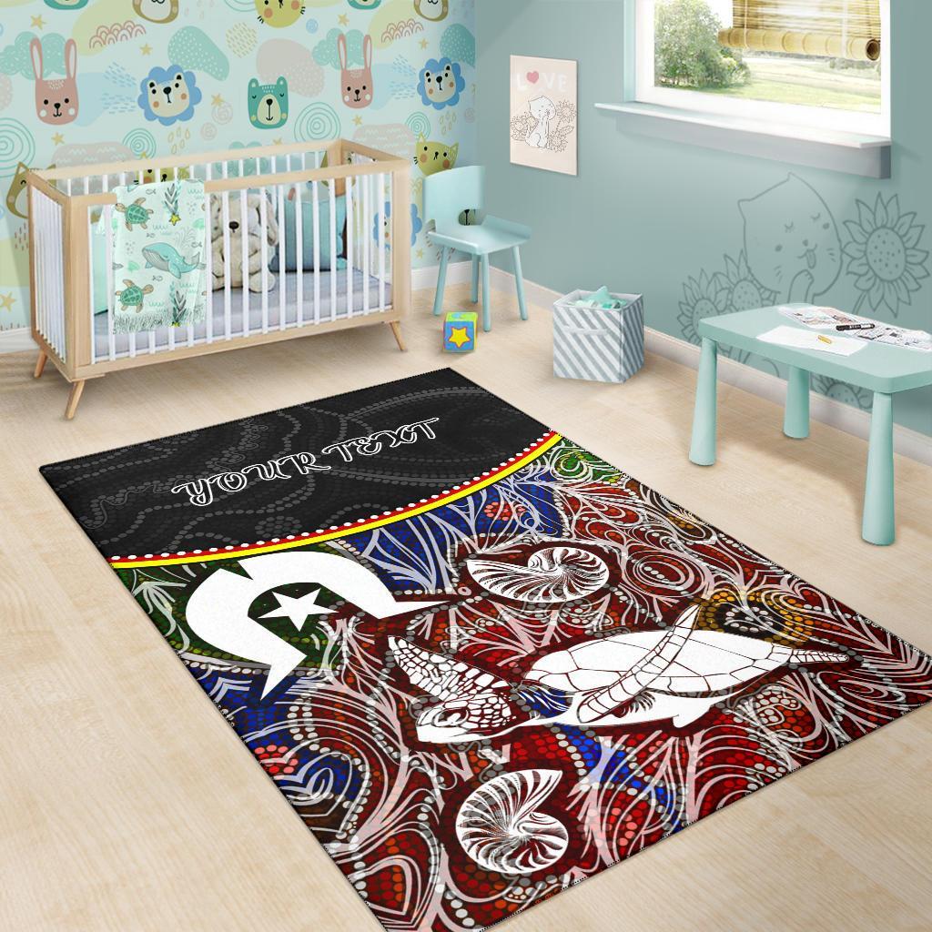 personalised-area-rug-aboriginal-dot-in-naidoc-week-style