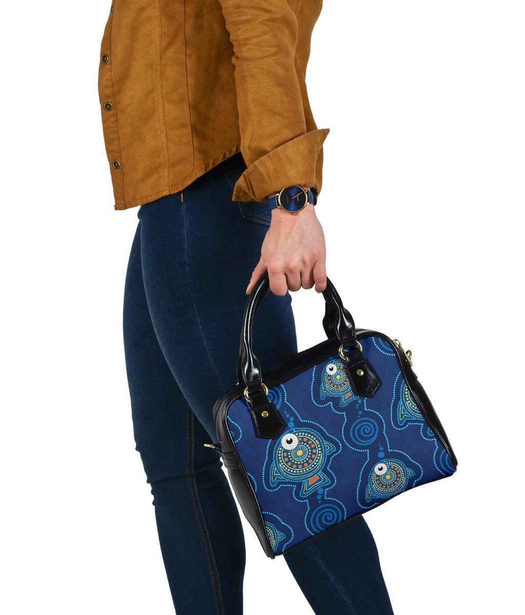 Shoulder Handbag - Indigenous Turtle Patterns - Vibe Hoodie