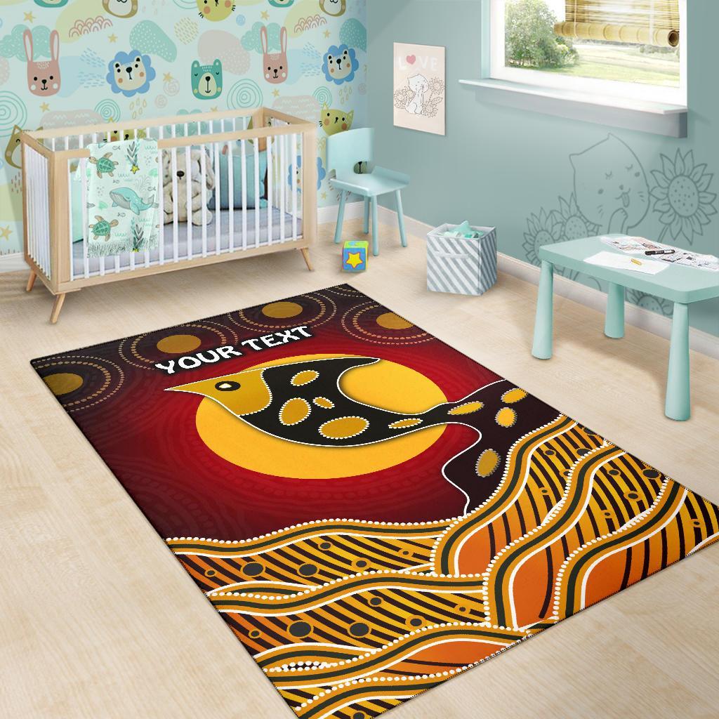 personalised-area-rug-aboriginal-dot-patterns-fish