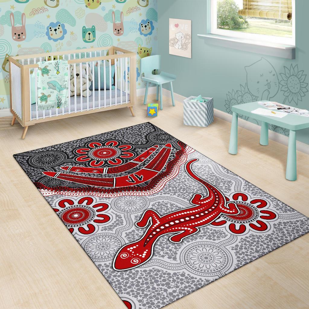 aboriginal-area-rug-indigenous-boomerang-and-lizard-art