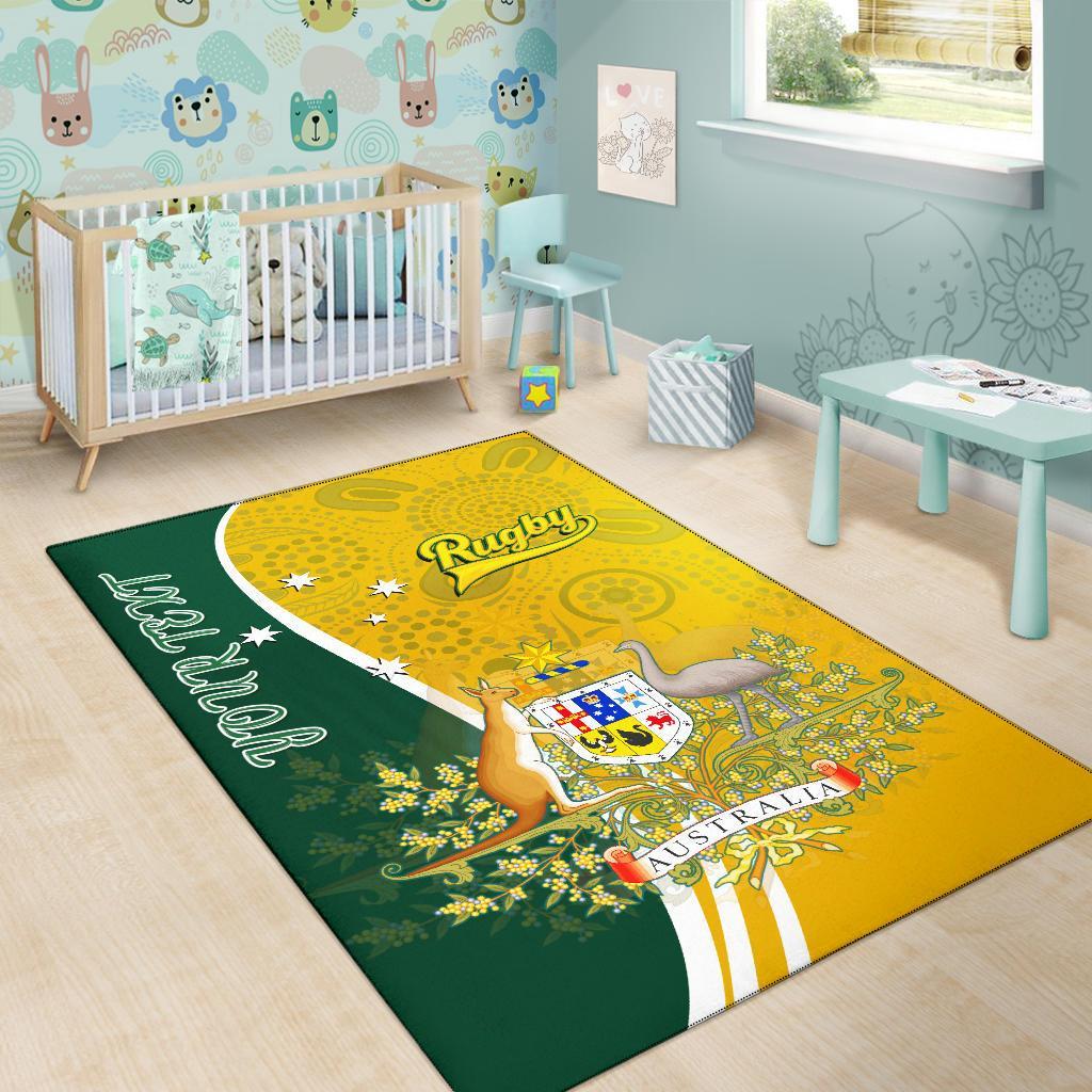 personalised-area-rug-australia-coat-of-arm-in-rugby-style