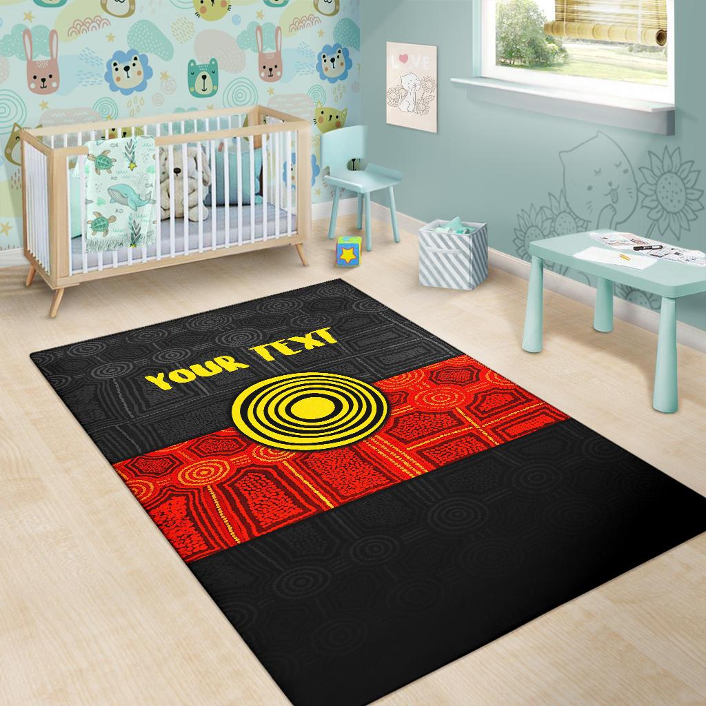 personalised-aboriginal-area-rug-aussie-indigenous-flag