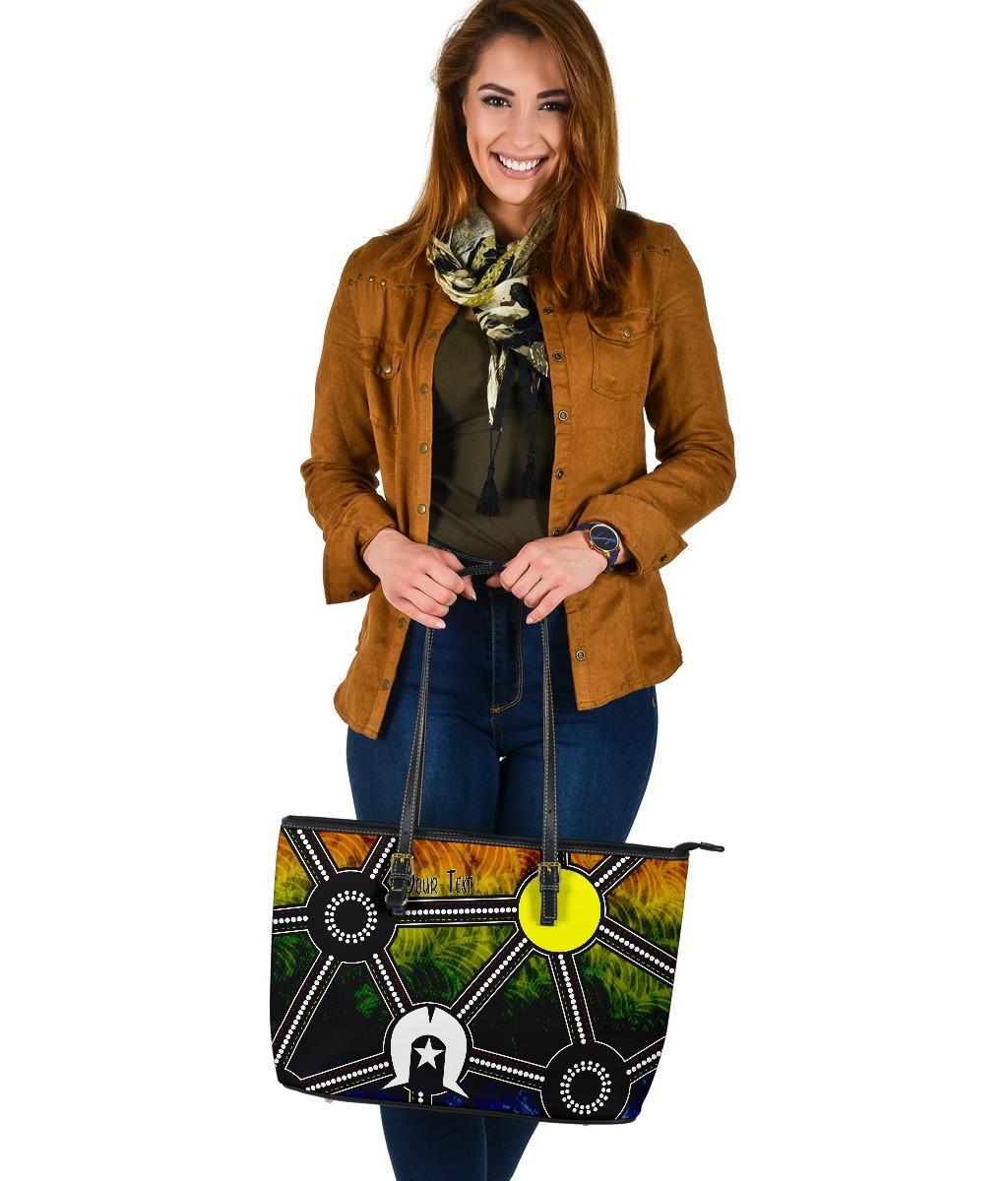 custom-naidoc-week-2021-large-leather-tote-bag-aboriginal-geometric-style