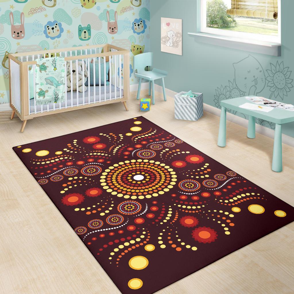 aboriginal-area-rug-indegenous-dot-painting-art